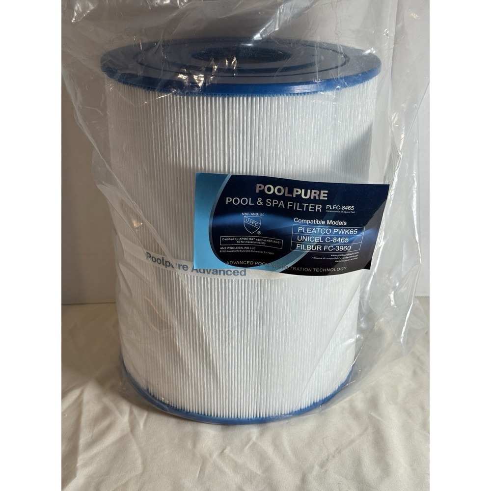 POOLPURE PLFC-8465 Pool & Spa FILTER Watkins 31114 Pleatco PWK65 Filbur FC-3960‎
